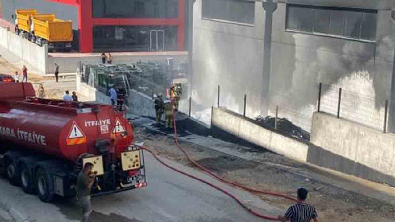 Ankara'da korkutan yangın