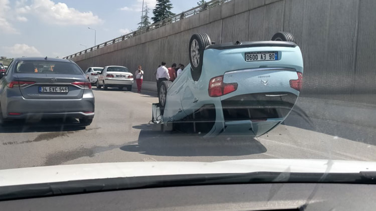 Ankara’da trafik kazası!