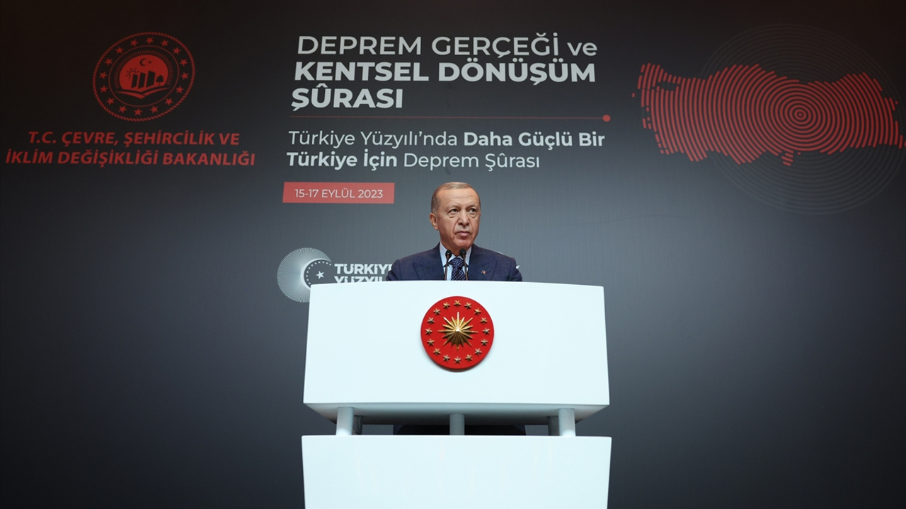 Cumhurbaşkanı Erdoğan, Deprem Gerçeği ve Kentsel Dönüşüm Şurası'nda konuştu