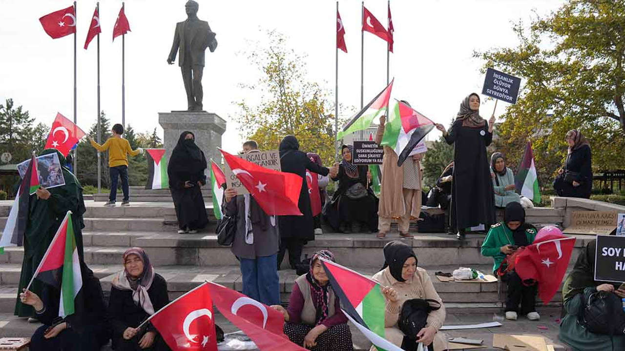 Kırıkkaleli kadınlar İsrail'i böyle protesto etti