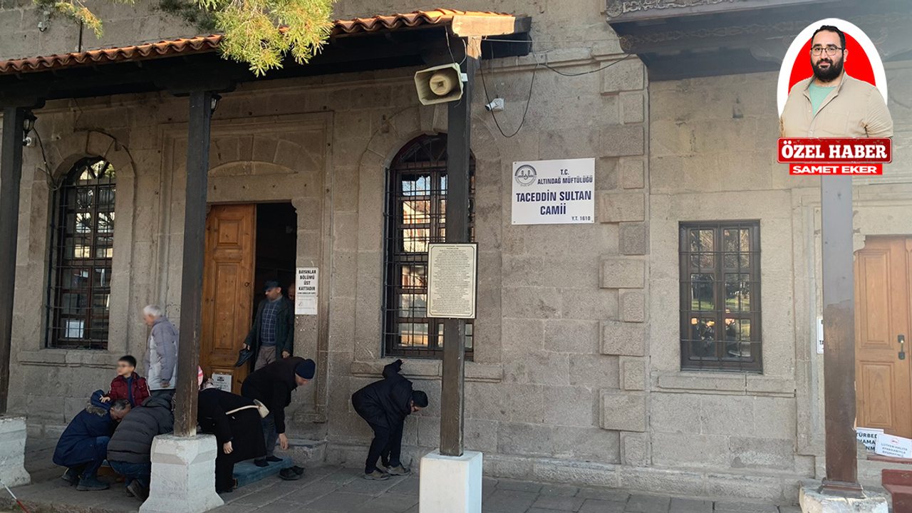 Altındağ Belediyesine bağlı Taceddin Sultan Camii bahçesindeki banklar ve hayrat çeşmesi bakımsız kaldı