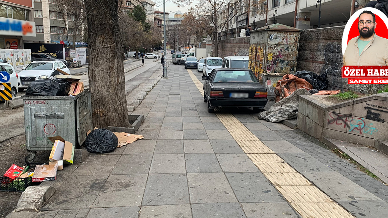 Ankara Çankaya ilçesinde sokaklar ve caddelerde kaldırımlar yıkık dökük! Engelli sarı çizgilerine araçlar park etmiş…