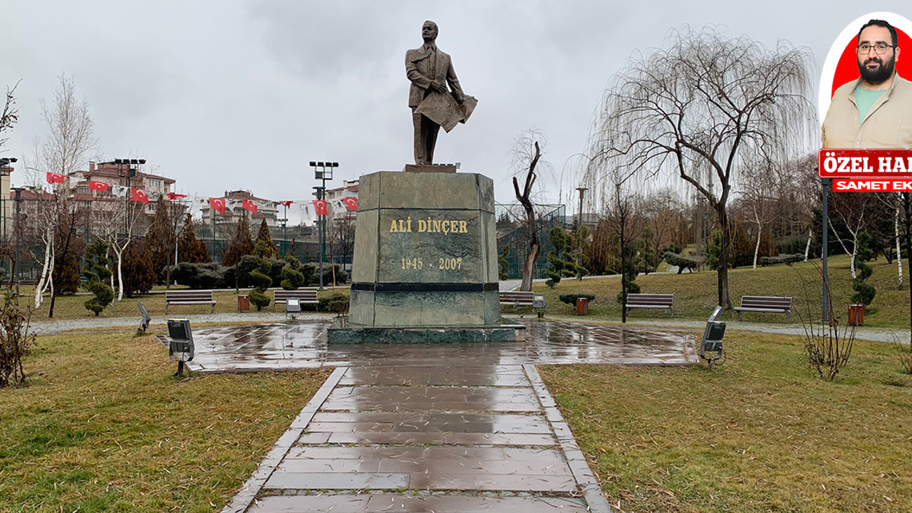 Ankara’nın önemli simalarından Ali Dinçer’in heykeli Yenimahalle Batıkent’te Ankaralıları selamlıyor