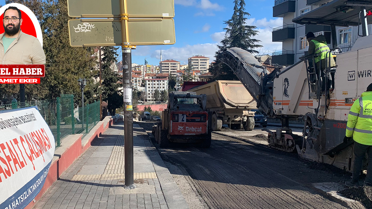 Ankara’nın Keçiören ilçesi Barışyolu Caddesi'nde beklenen asfalt çalışması ABB ekipleri tarafından başladı