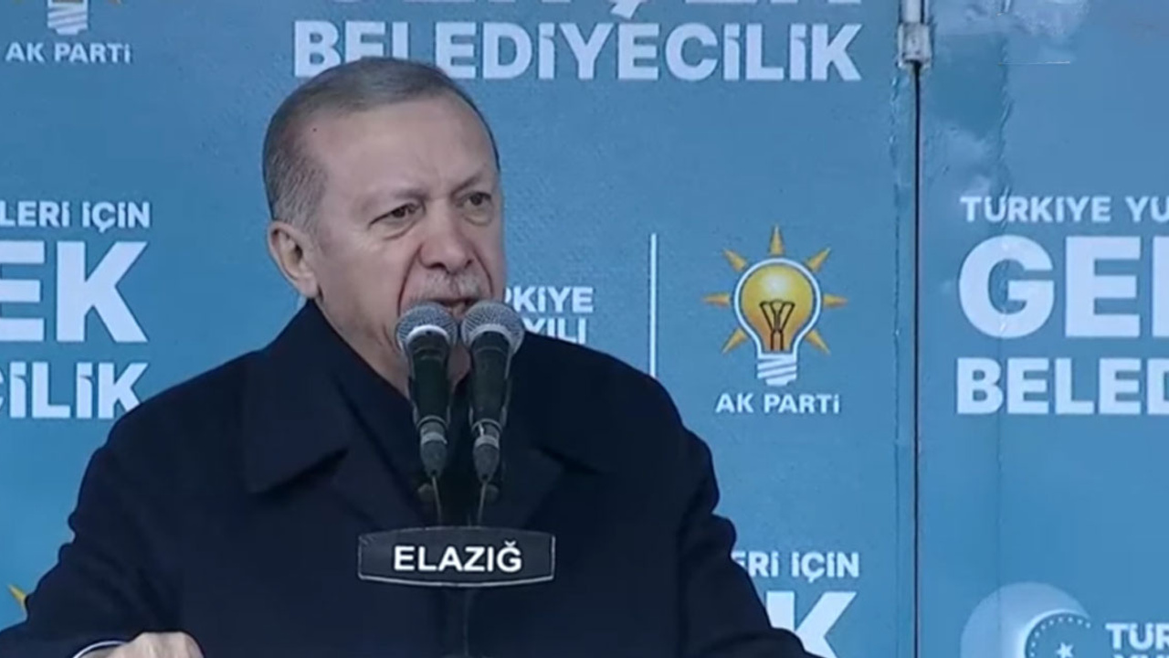 Cumhurbaşkanı Erdoğan, Elazığ'da muhalefete yüklendi