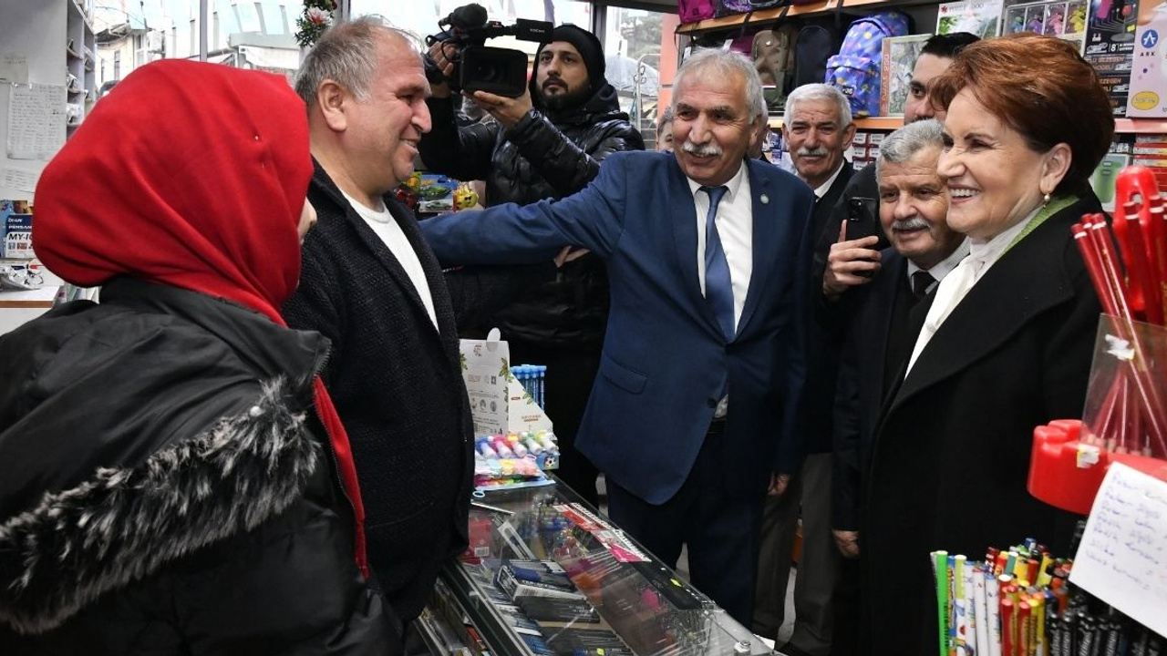 Akşener'den miting yok esnaf ziyareti var!