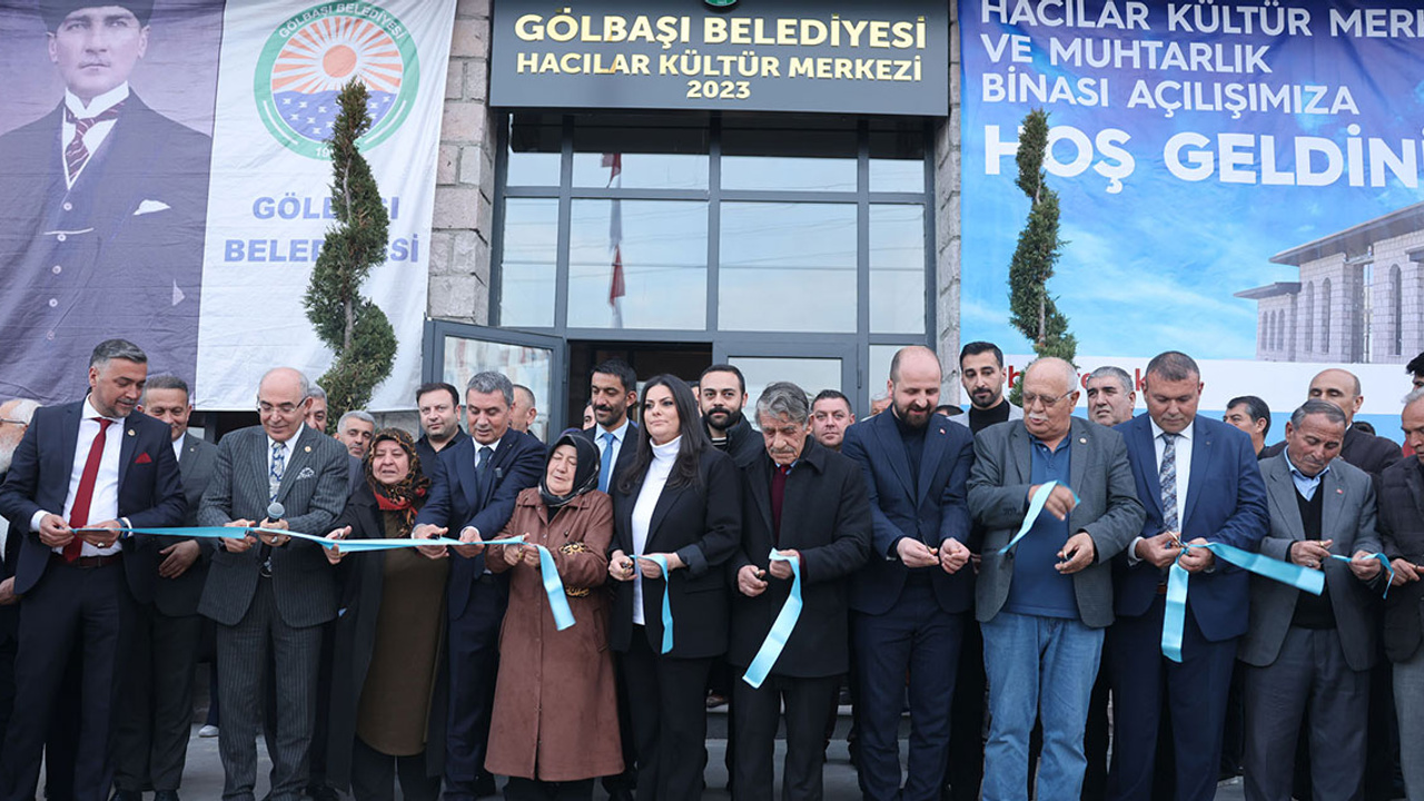 Gölbaşı'nın yeni gözdesi Hacılar Kültür Merkezi açıldı