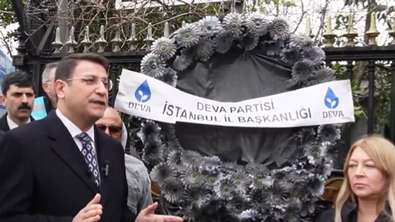 DEVA Partisi’nden Ankara’da TRT’ye siyah çelenk