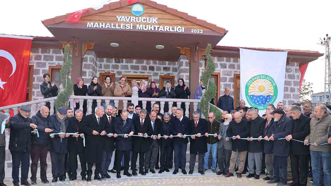 Ankara Gölbaşı Yavrucuk Mahallesi Muhtarlık Binası hizmete açıldı