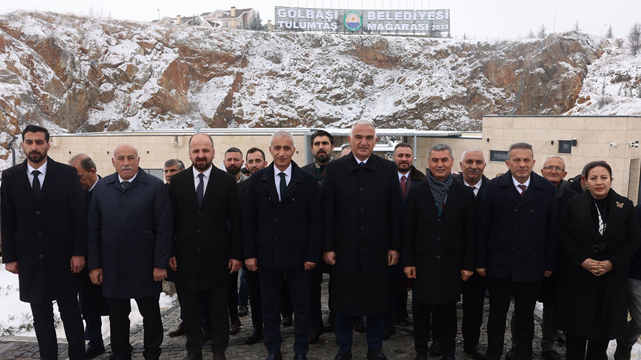 Kültür ve Turizm Bakanı Mehmet Nuri Ersoy Tulumtaş Mağarası'nı ziyaret etti