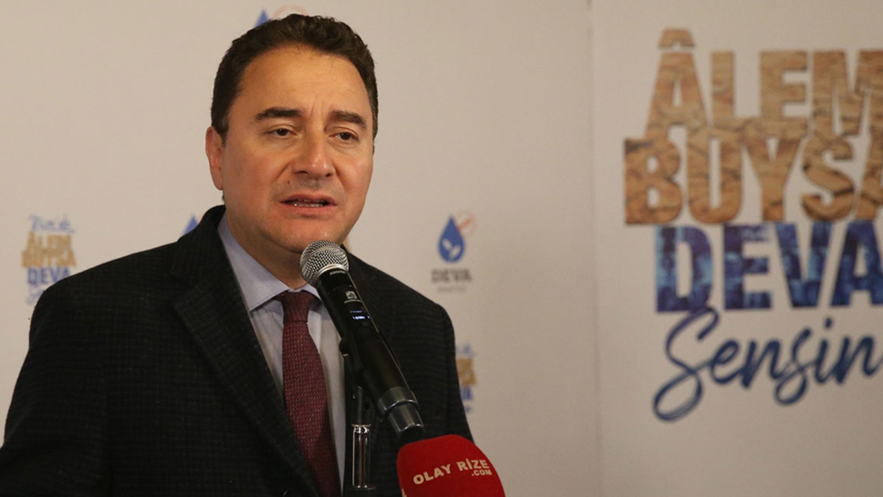 DEVA Partisi Genel Başkanı Ali Babacan, Rize'de konuştu: "Belediye denince akıllarına rant geliyor"