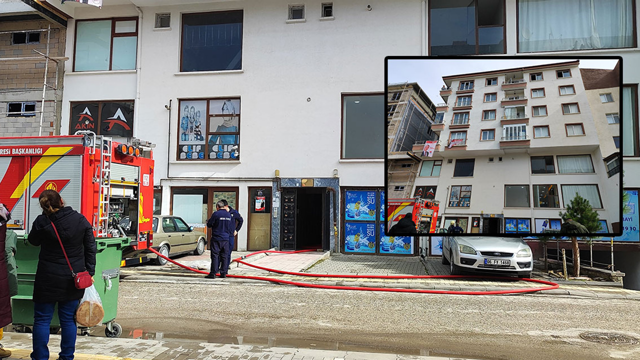 Akyurt'taki ev yangını paniğe neden oldu