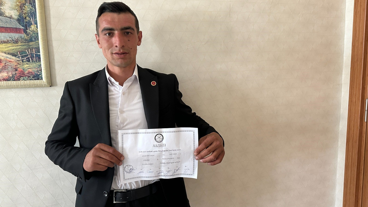Kızılcahamam'ın en genç muhtarı göreve başladı
