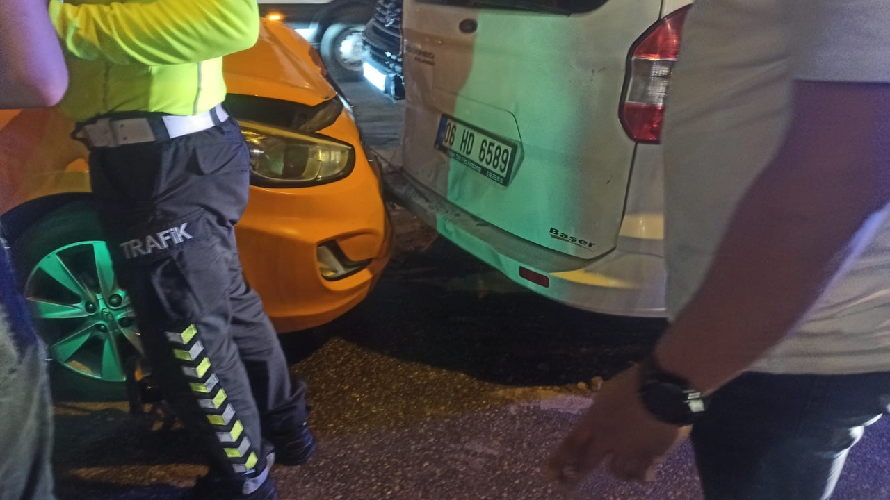 Ankara'da zincirleme kaza
