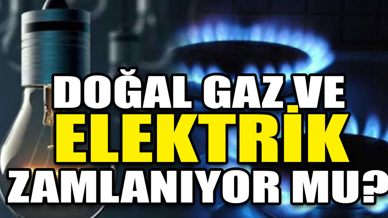 Doğal gaz ve elektrik zammı açıklaması: Zam olacak mı?