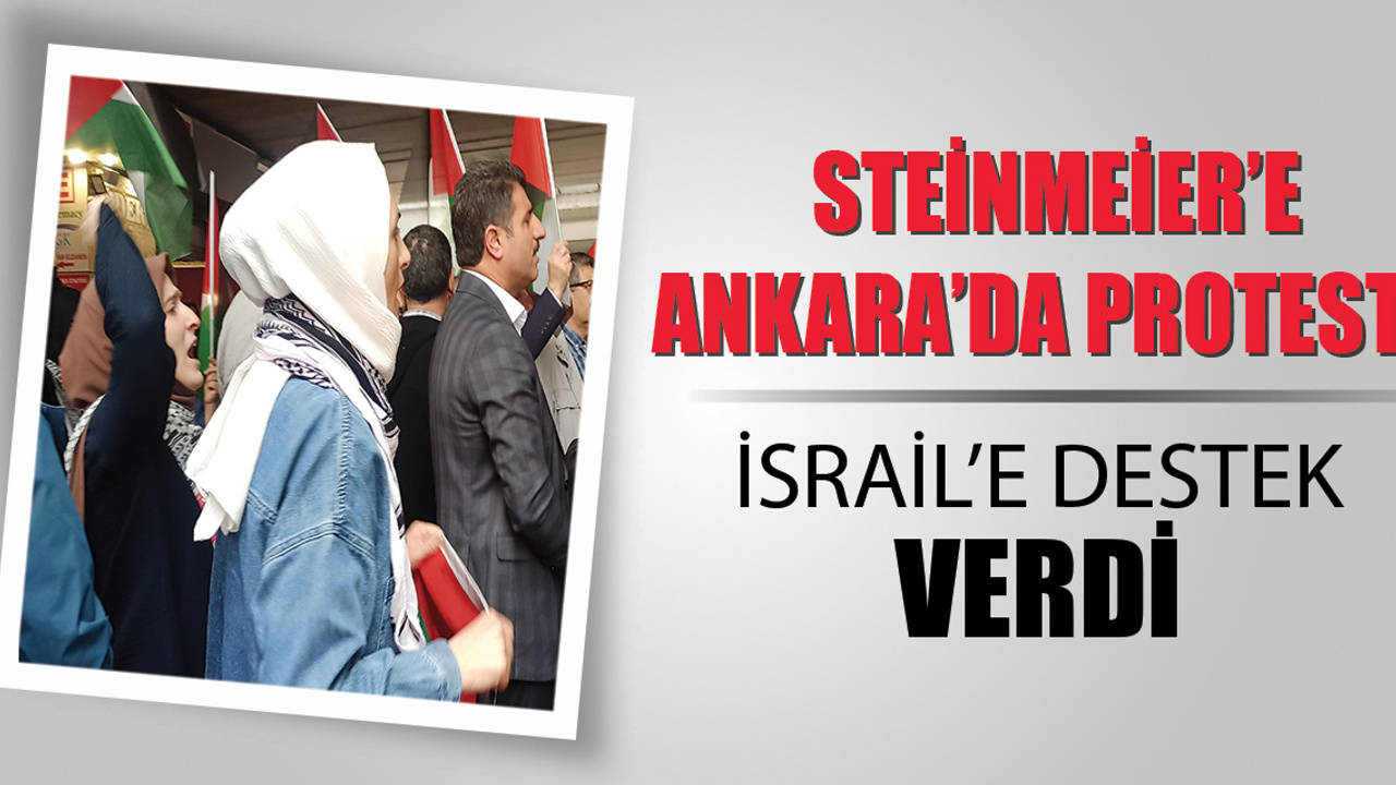 Almanya Cumhurbaşkanı Steinmeier Ankara'da protesto edildi