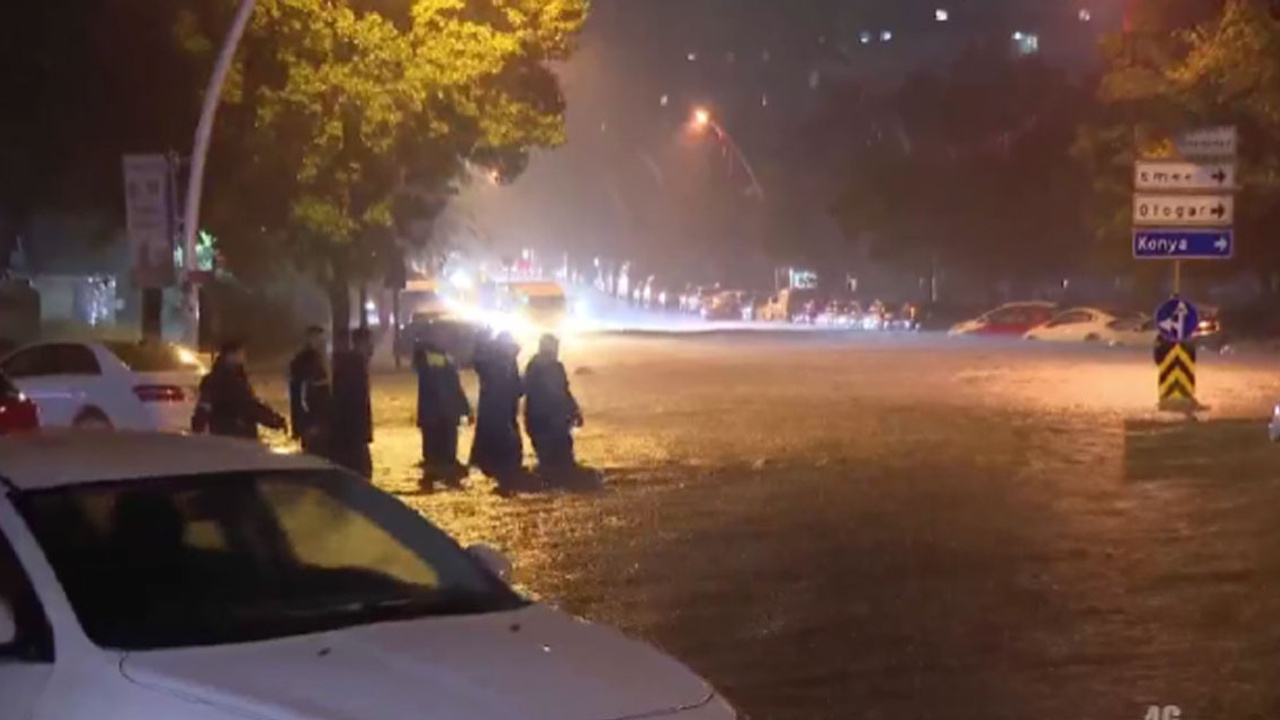 Ankara'da sel hayatı felç etti: Yenimahalle ve Çankaya'da hayat durma noktasına geldi