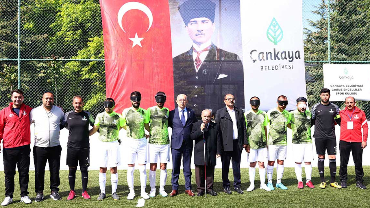 Çankaya Belediyesi Görme Engelliler Spor Kulübünden sevindiren galibiyet