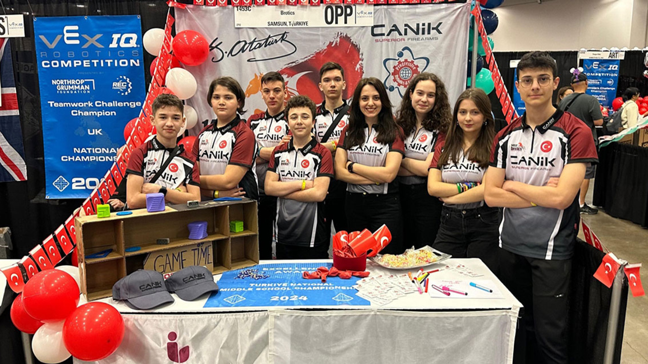 CANiK, Samsun Bilgi Okulları Robotik Takımı'nın sponsoru oldu