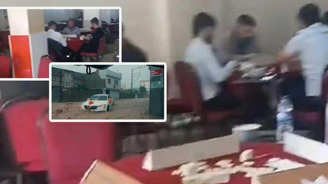Dükkan sular altında kaldı onlar okey masasından kalkmadı!