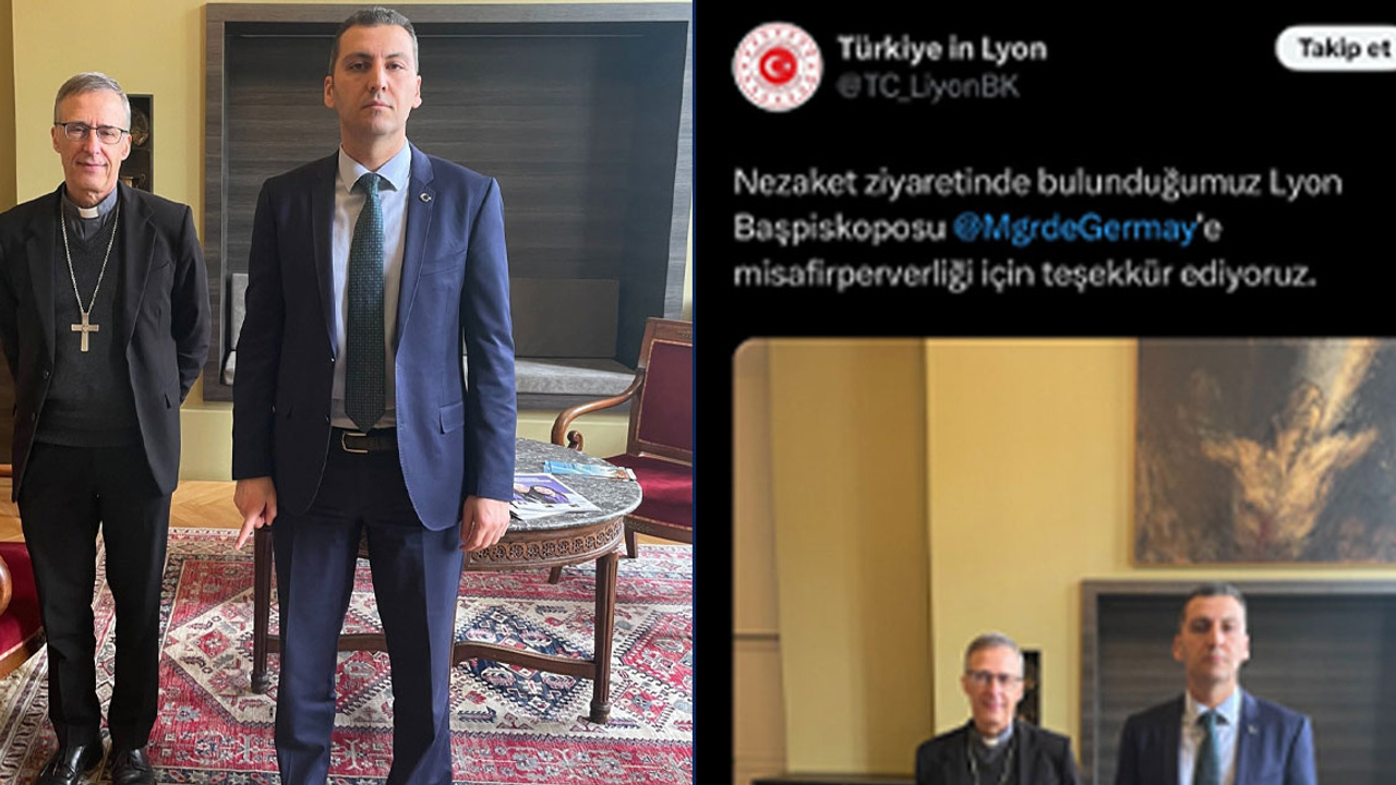 Türkiye'nin Lyon Başkonsolosu Cemil Çağdaş Yıldırım'dan tepki çeken paylaşım: Önce paylaştı sonra sildi