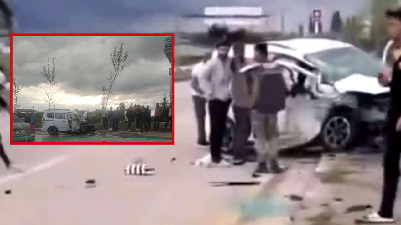 Çubuk'ta trafik kazası! Araçlar hurdaya döndü!
