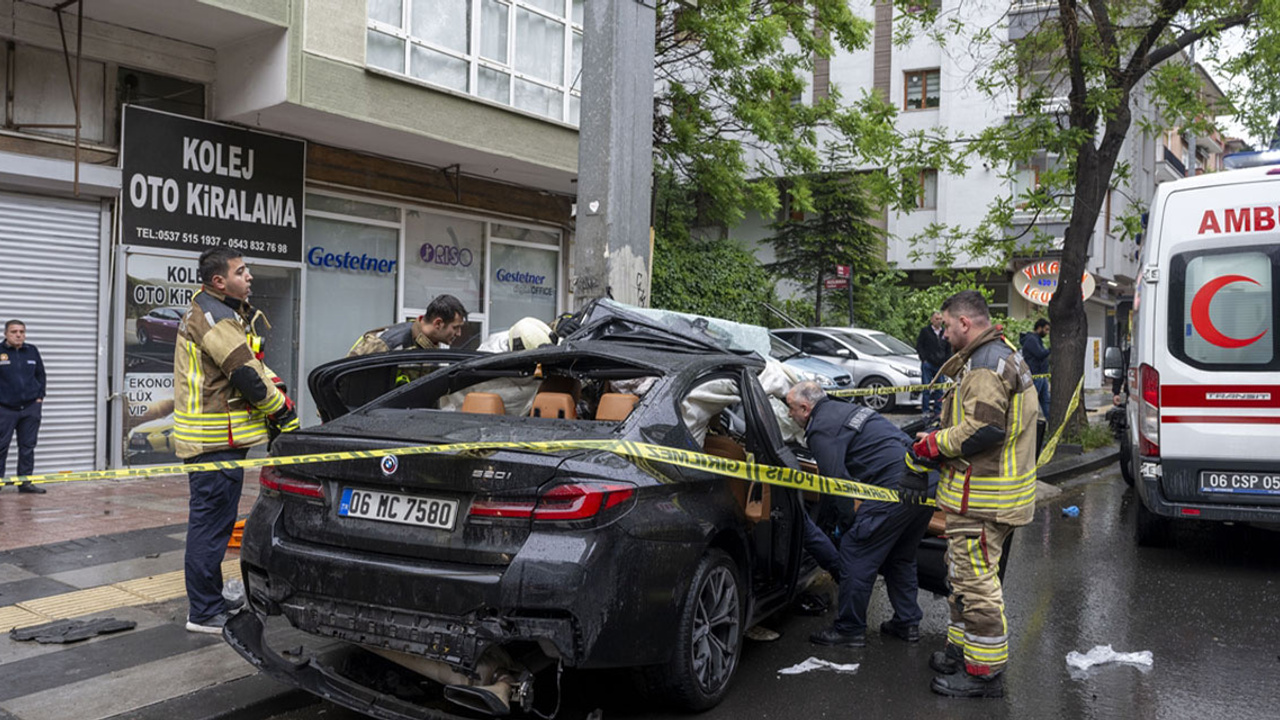 Ankara'da trafik kazası: 1 kişi öldü 4 kişi yaralandı