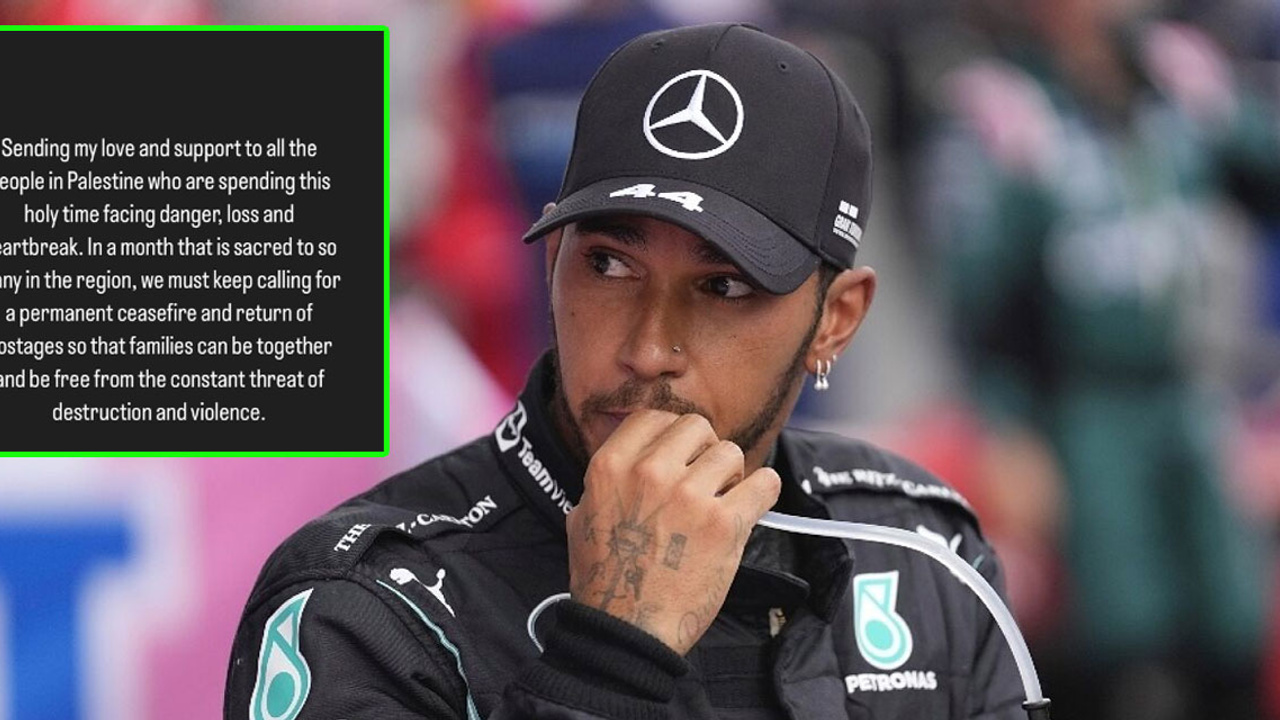 Formula 1 efsanesi Lewis Hamilton'dan İsrail'e tepki: "Yeter artık..."