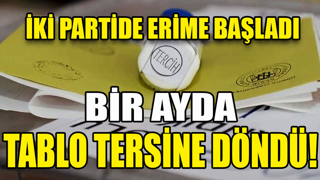 Asal Araştırma'nın birer ay arayla yaptığı ankette tablo tersine döndü | Dört parti oylarını artırırken, iki parti düşüşe geçti