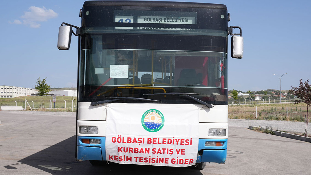 Gölbaşı Belediyesinden Kurban bayramı için vatandaşa ücretsiz ulaşım desteği