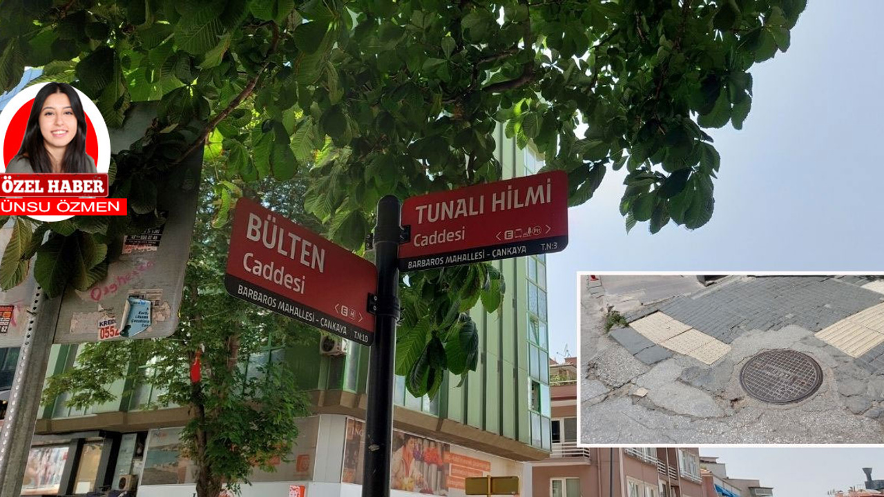 Tunalı Hilmi Caddesi'nde kaldırım ve mazgallar sınıfta kaldı