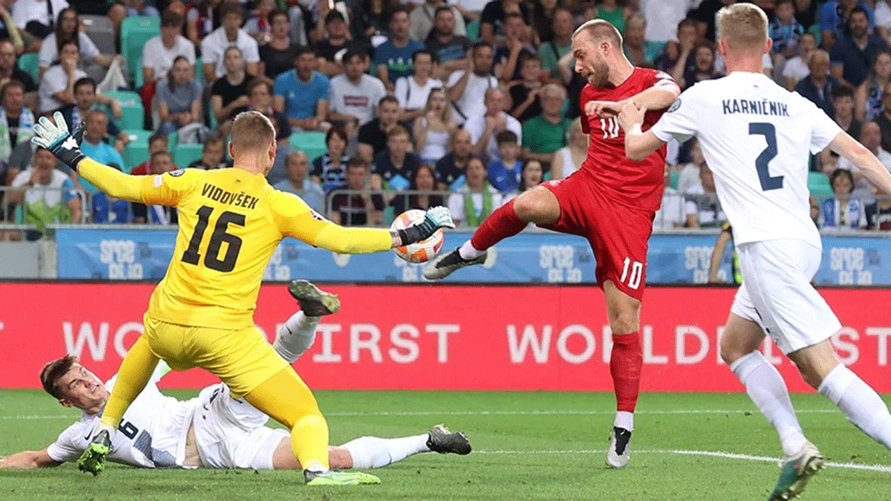 Slovenya ile Danimarka 1-1 berabere kaldı