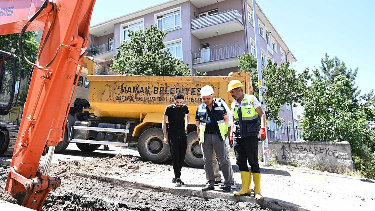 Mamak Belediyesi Hüseyingazi ve Aşık Veysel Mahallelerindeki alt yapı sorunlarını çözdü