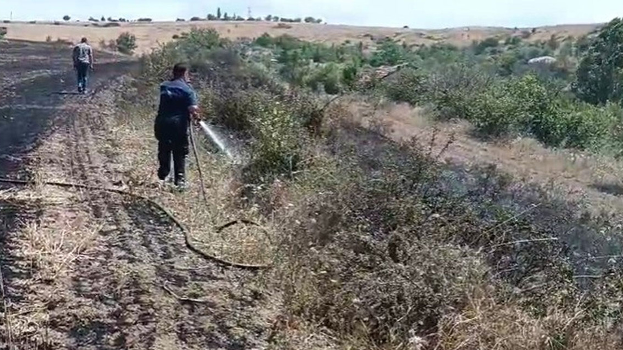 Ankara Elmadağ'da korkutan yangın!