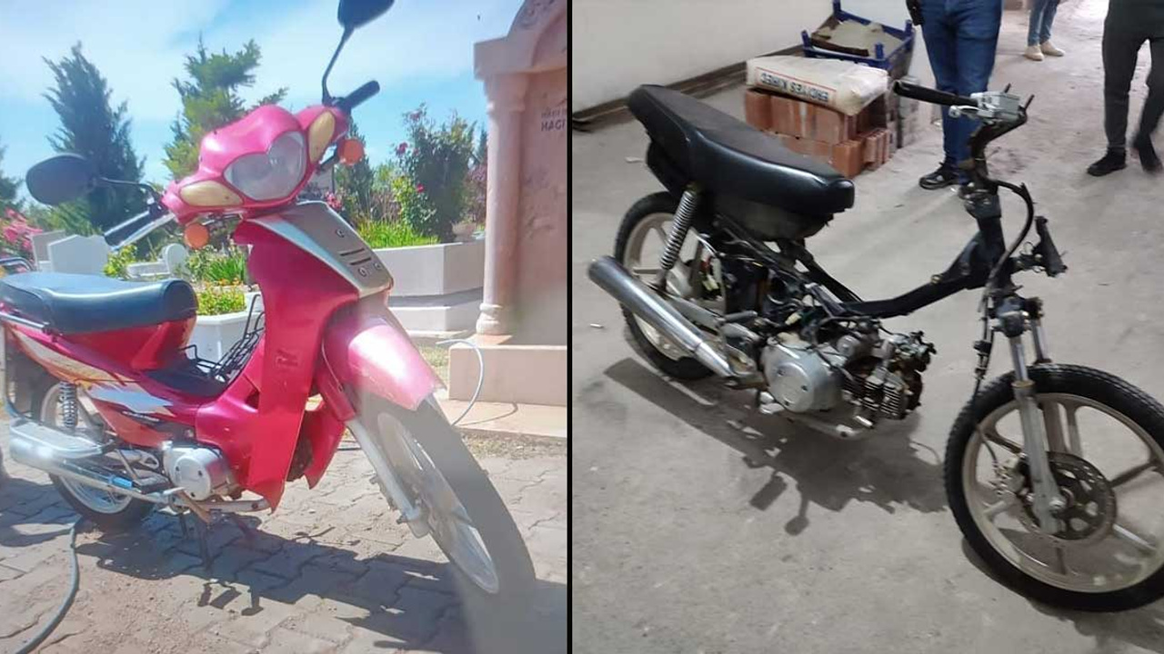 Kırşehir'de çalınan motosiklet bulundu: Motorun son hali görenleri şok etti