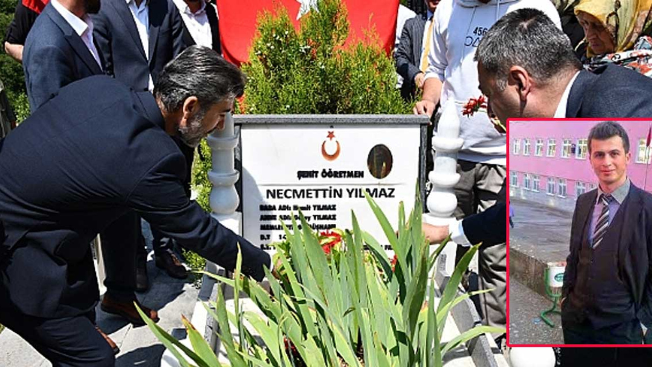 PKK'lı teröristler tarafından kaçırılarak şehit edilen öğretmen Necmettin Yılmaz, şehadetinin 7. yılında anıldı