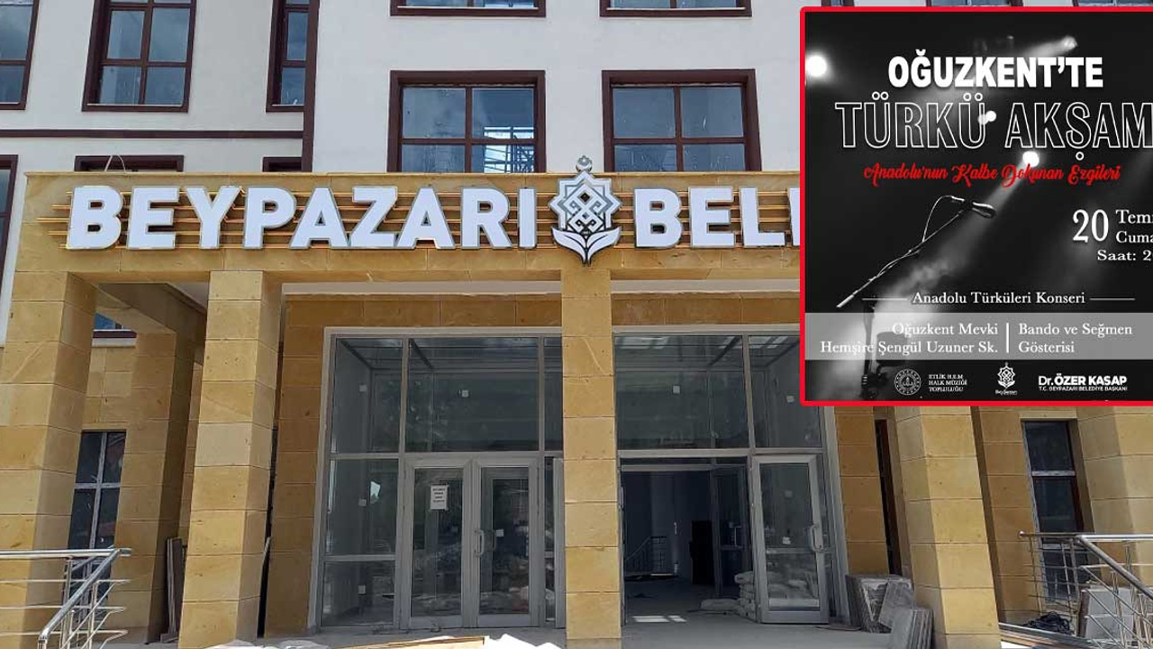 Beypazarı’nda coşku dolu bir hafta sonu: Özer Kasap'tan müzik dolu geceye davet