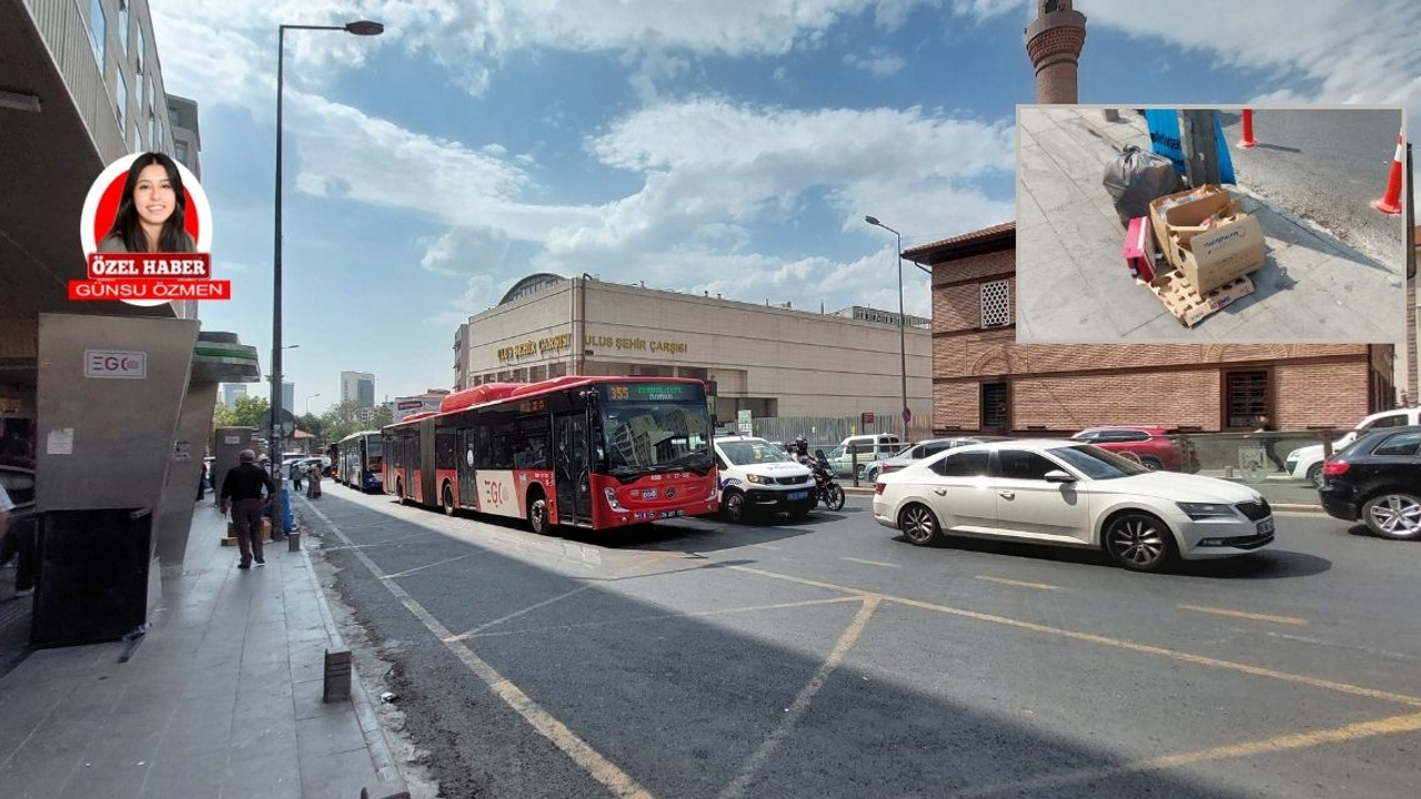 Ankara'nın Anafartalar Caddesi'nde çöp sorunu büyüyor