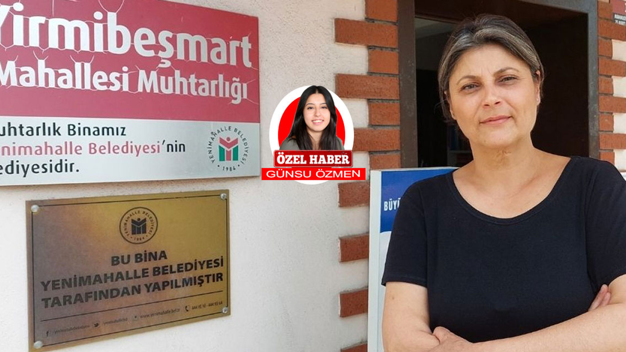 Yirmi Beş Mart Mahallesi'nin kadın muhtarı Ayşegül Kıyak, 38 yıllık muhtarı koltuğundan etti