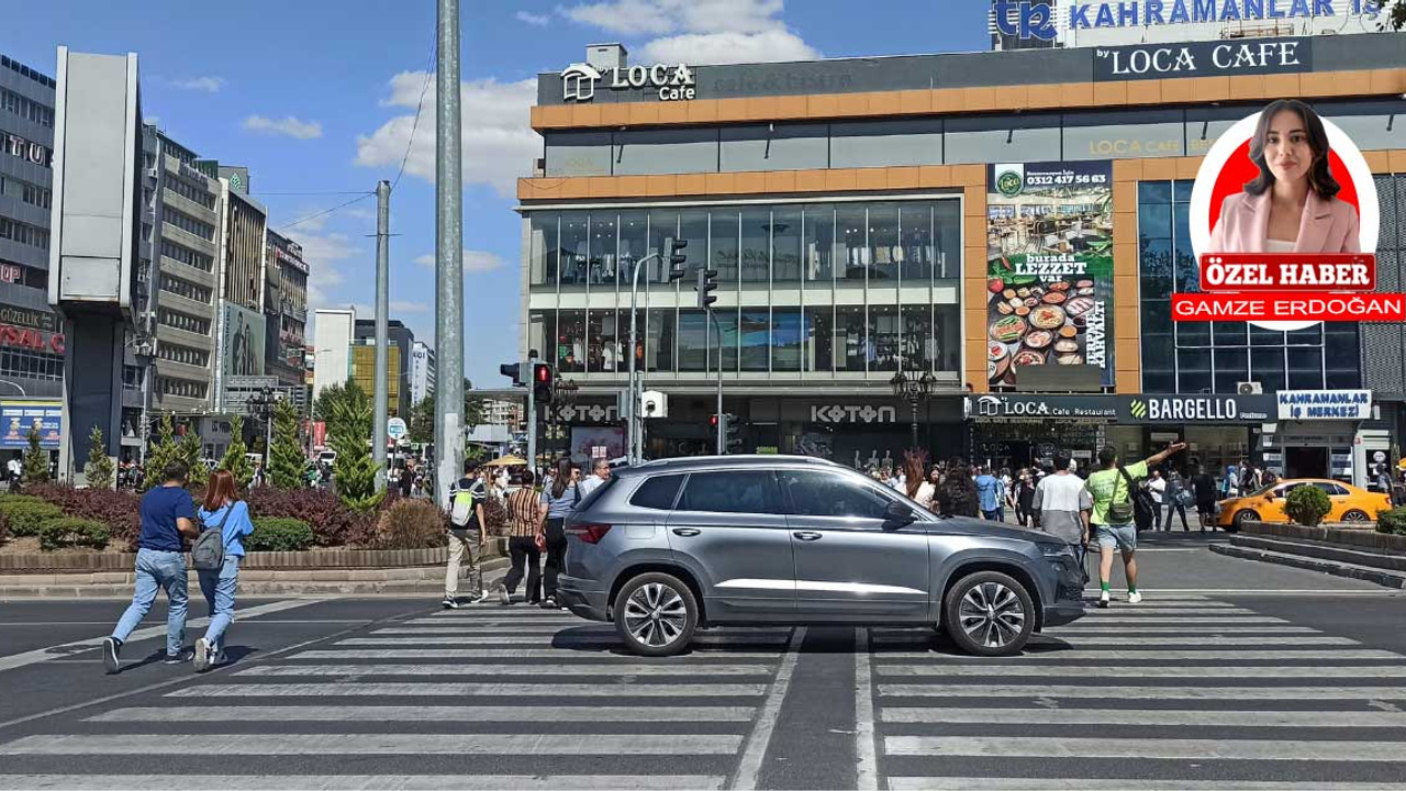 Ankara Kızılay'da sabırsız yayalar kazaya davetiye çıkarıyor