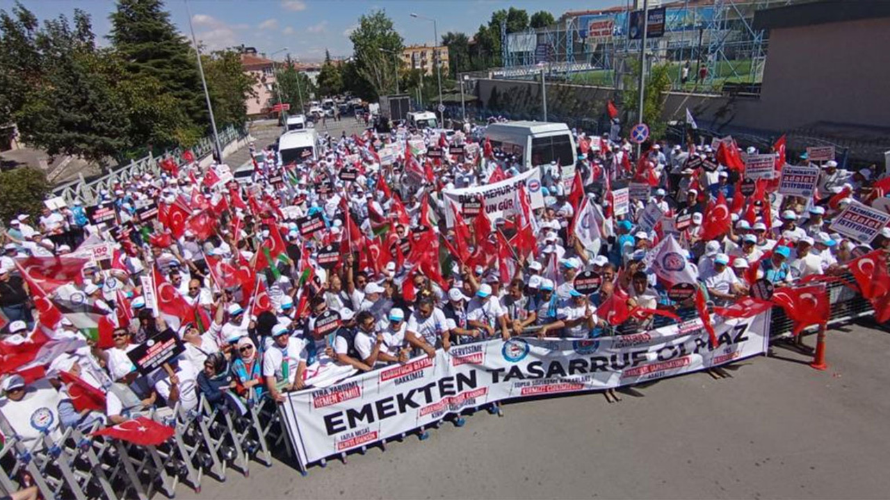 Sendikaların Bolu'dan Ankara'ya yürüyüşü sona erdi!