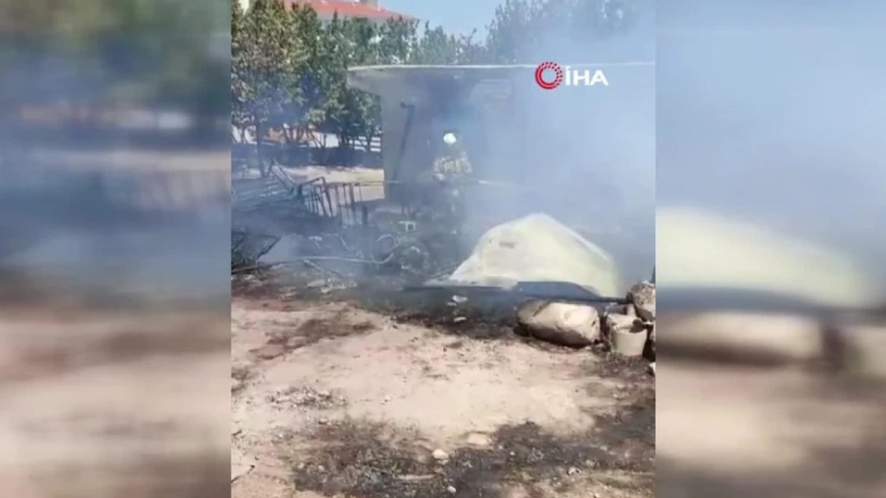 Polatlı'da korkutan yangın: 1 yaralı