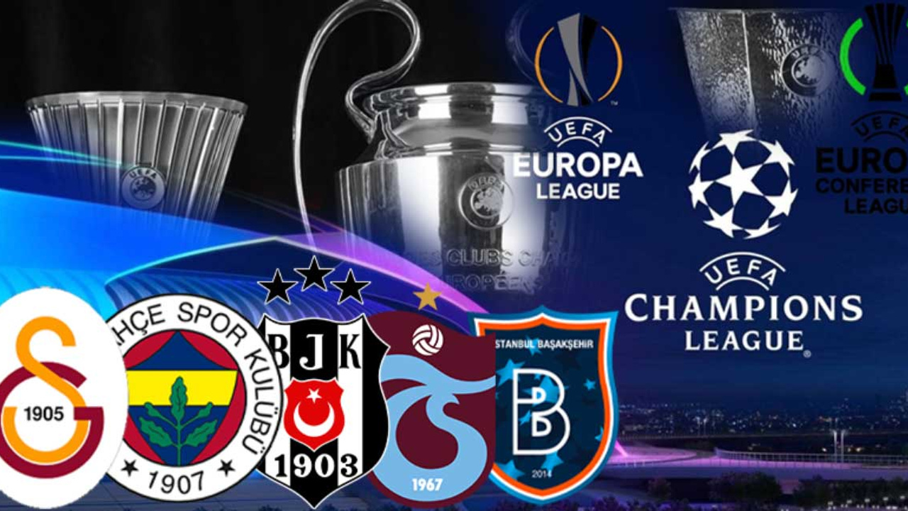 Galatasaray, Fenerbahçe, Beşiktaş, Trabzonspor ve Başakşehir'in Avrupa'daki rakipleri!