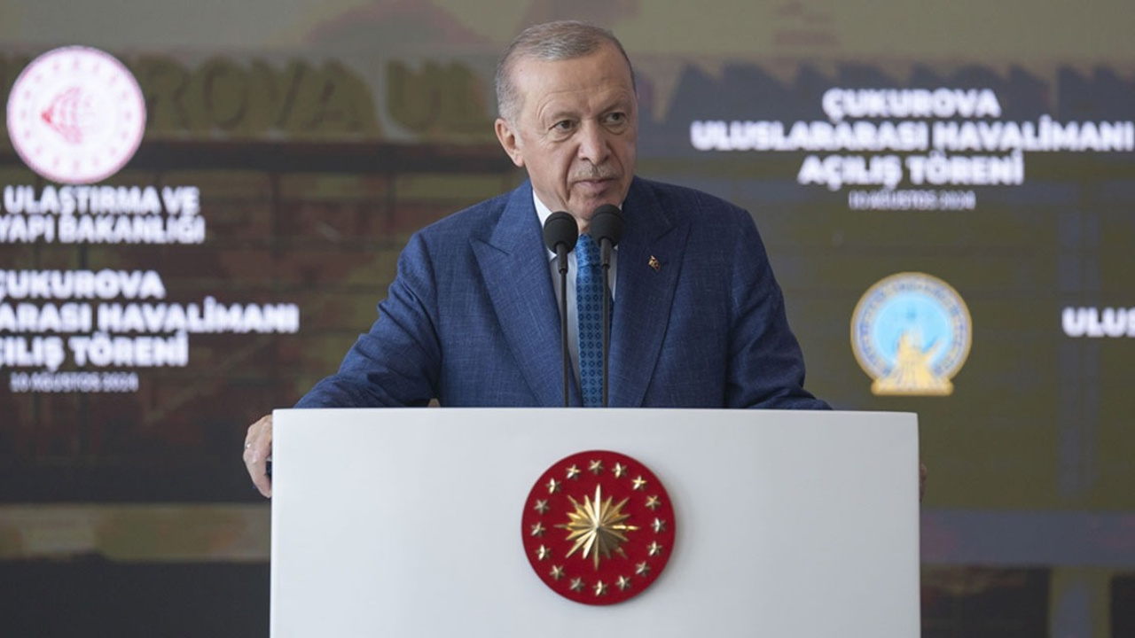 Cumhurbaşkanı Erdoğan Çukurova Uluslararası Havalimanı açılışında muhalefeti topa tuttu