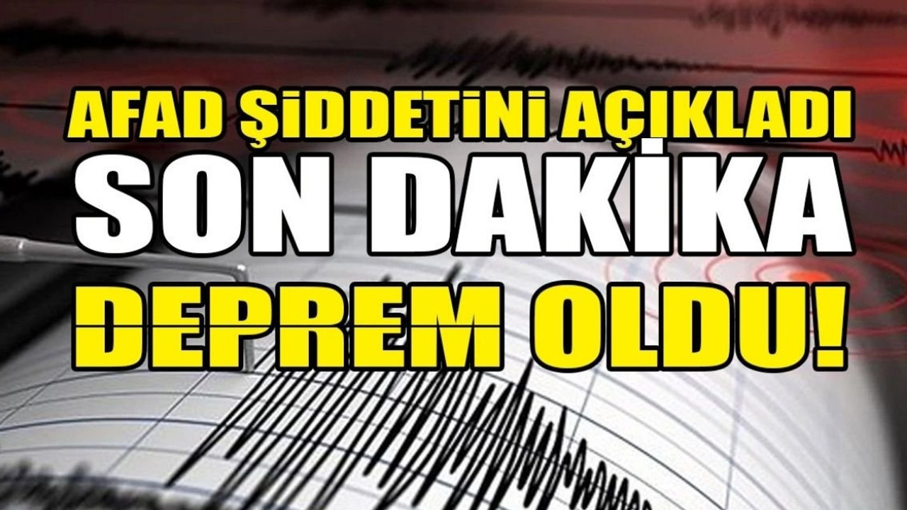 Son Dakika! Ege denizi'nde 3.7 büyüklüğünde deprem!