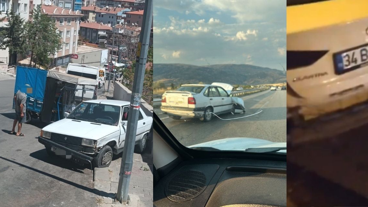 Ankara'da üç farklı trafik kazası!