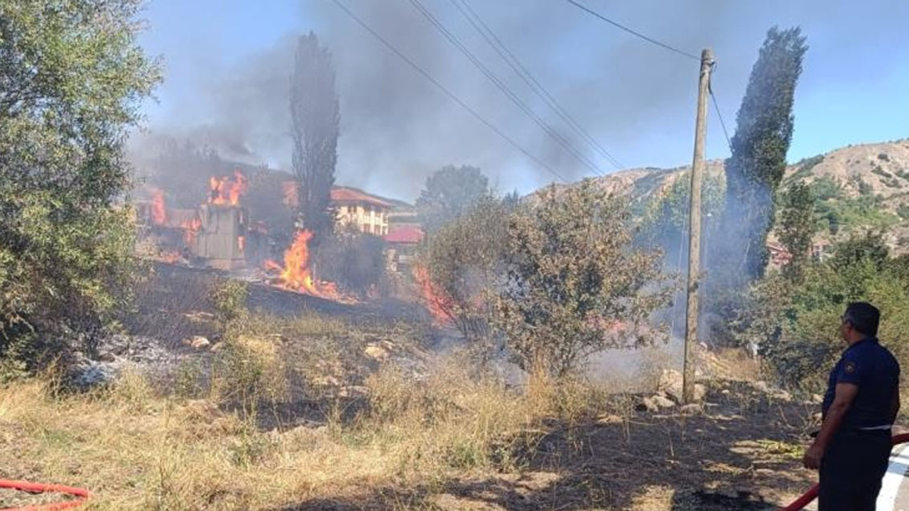 Kızılcahamam’da elektrik kontağı yangına neden oldu