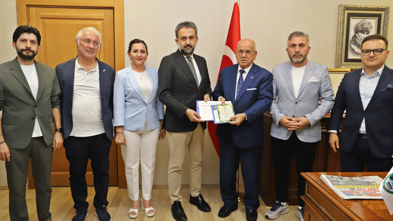 Kent Konseyi Başkanı Yılmaz'dan ANKESOB Başkanı Ar'a ziyaret