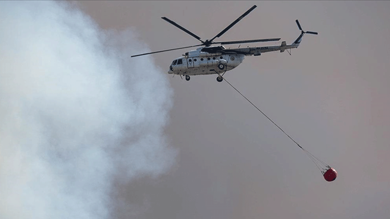 TSK, orman yangınlarına 13 helikopter ile destek veriyor