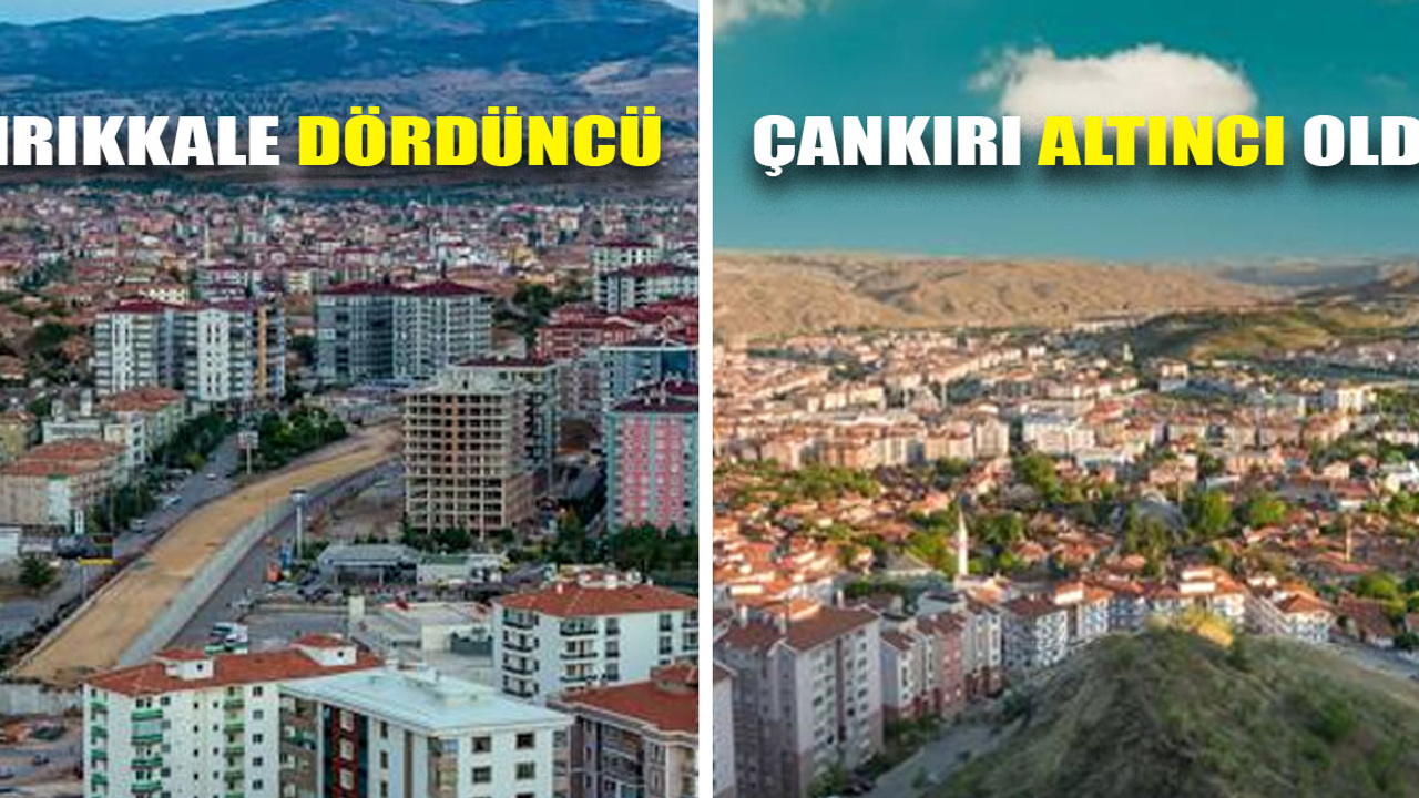 Kırıkkale dördüncü, Çankırı altıncı oldu